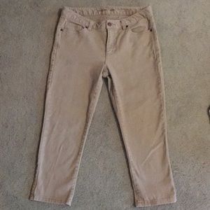 Michael Kors cropped skinny khaki denim size 6